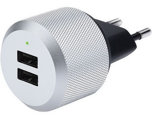 شارژر گوشی   Just Mobile AluPlug EU Luxury USB Wall Charger118501